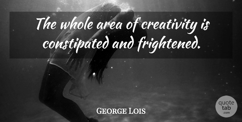 George Lois Quote About undefined: The Whole Area Of Creativity...