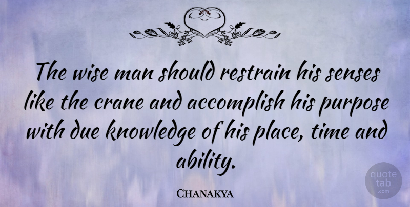 Chanakya Quote About Education, Wise, Men: The Wise Man Should Restrain...