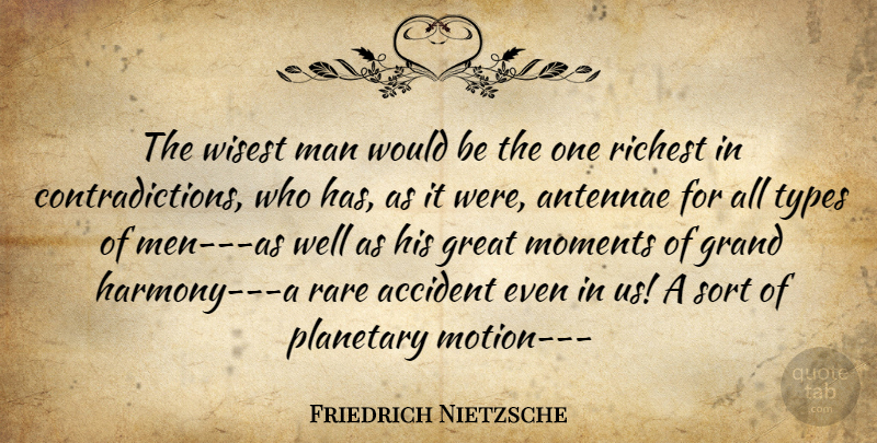 Friedrich Nietzsche Quote About Men, Wisest Man, Would Be: The Wisest Man Would Be...