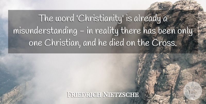 Friedrich Nietzsche Quote About Christian, Friday, Atheist: The Word Christianity Is Already...
