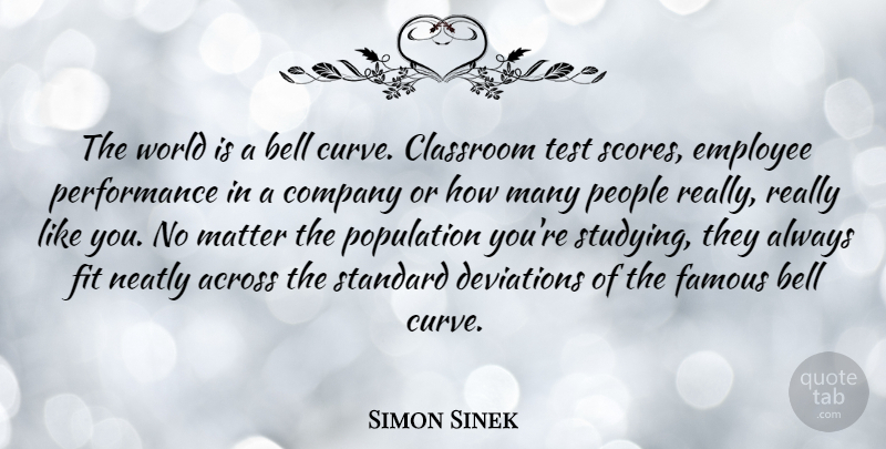 Simon Sinek Quote About Curves, People, Population: The World Is A Bell...