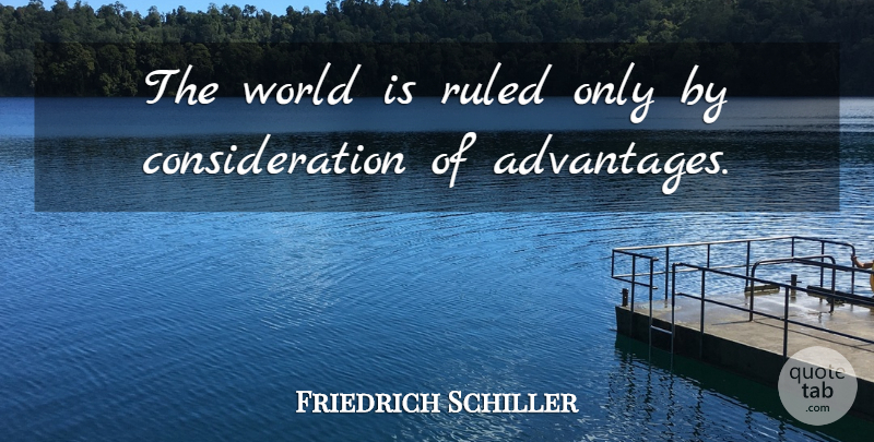 Friedrich Schiller Quote About Power, Literature, World: The World Is Ruled Only...