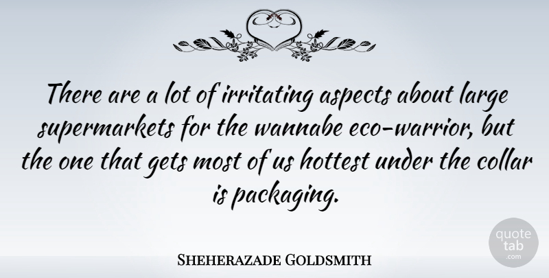 Sheherazade Goldsmith Quote About Aspects, Collar, Hottest, Large: There Are A Lot Of...