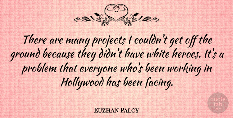Euzhan Palcy Quote About Ground, Hollywood, Problem, Projects, White: There Are Many Projects I...