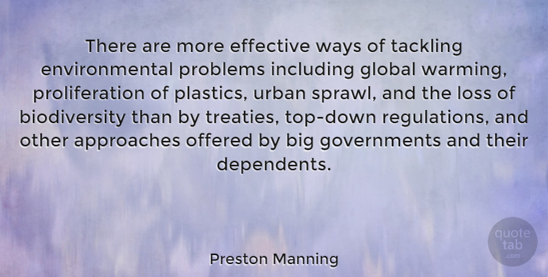 Preston Manning Quote About Loss, Government, Top Down: There Are More Effective Ways...