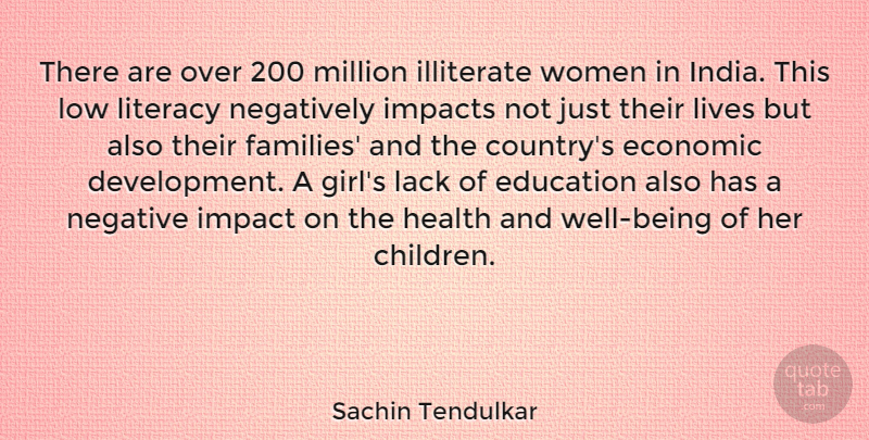 Sachin Tendulkar Quote About Girl, Country, Children: There Are Over 200 Million...