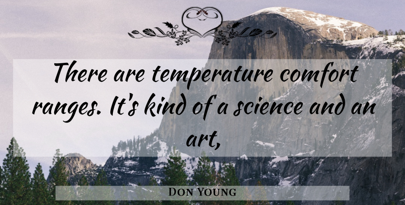 Don Young Quote About Comfort, Science: There Are Temperature Comfort Ranges...