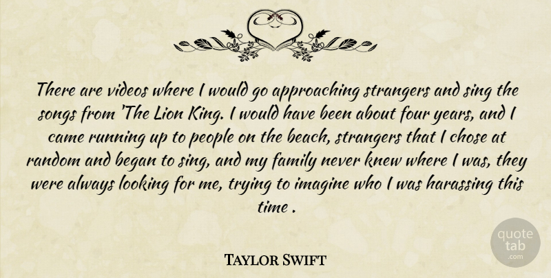 Taylor Swift Quote About Running, Song, Beach: There Are Videos Where I...