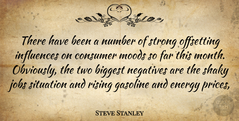 Steve Stanley Quote About Biggest, Consumer, Energy, Far, Gasoline: There Have Been A Number...