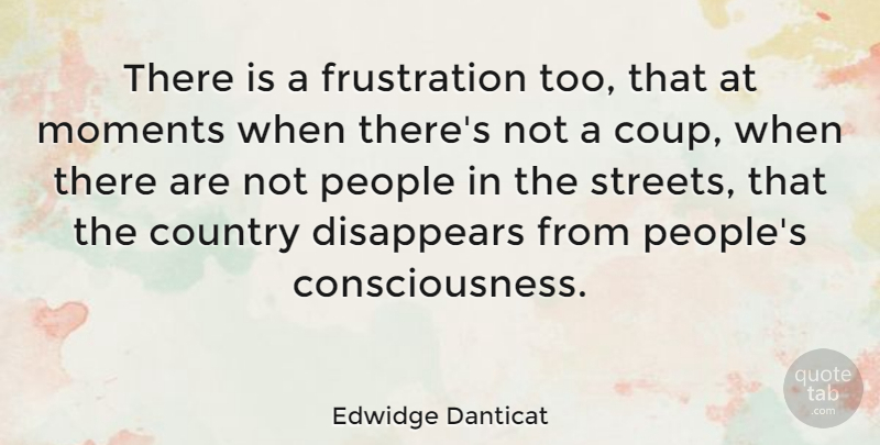 Edwidge Danticat Quote About Country, Frustration, People: There Is A Frustration Too...
