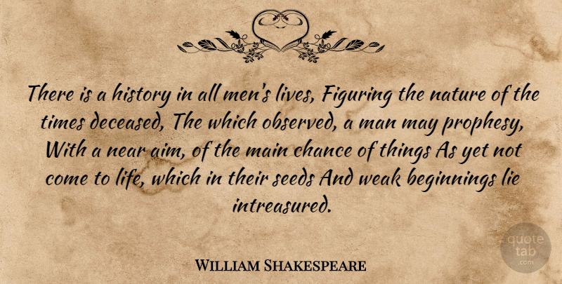 William Shakespeare Quote About Lying, Men, May: There Is A History In...