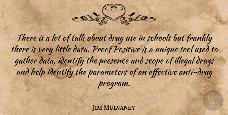 Jim Mulvaney Quote About Effective, Frankly, Gather, Help, Identify: There Is A Lot Of...