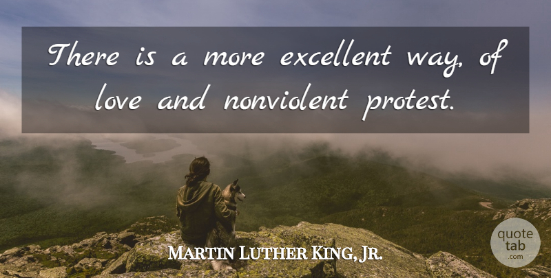 Martin Luther King, Jr. Quote About Inspirational, Way, Excellent: There Is A More Excellent...