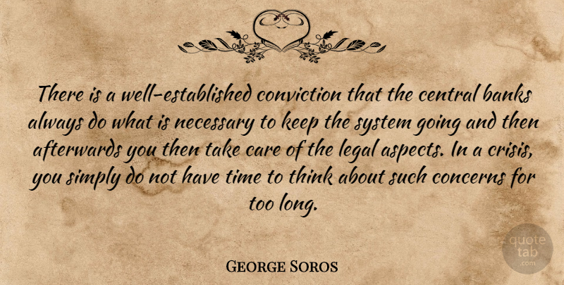 George Soros Quote About Thinking, Long, Care: There Is A Well Established...