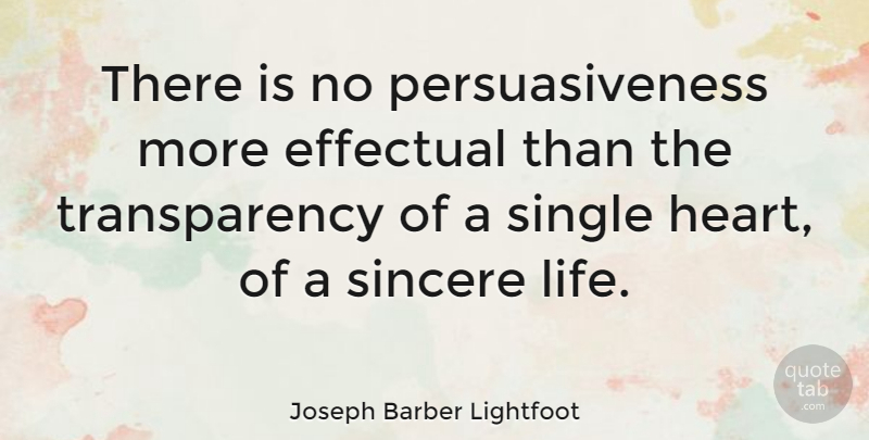 Joseph Barber Lightfoot Quote About Inspirational, Inspiring, Leadership: There Is No Persuasiveness More...