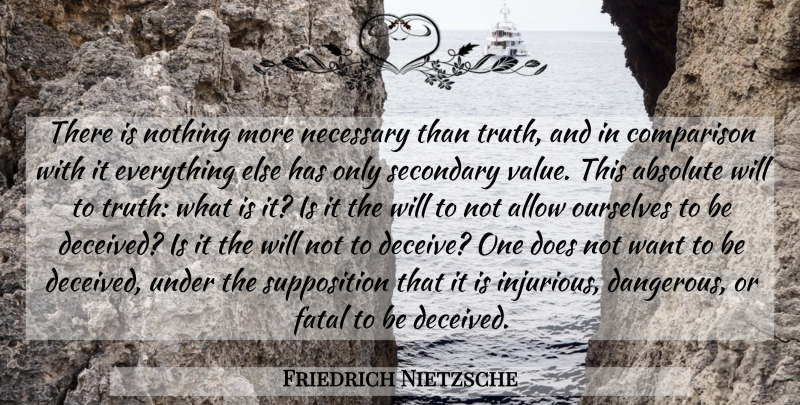 Friedrich Nietzsche Quote About Truth, Atheism, Want: There Is Nothing More Necessary...