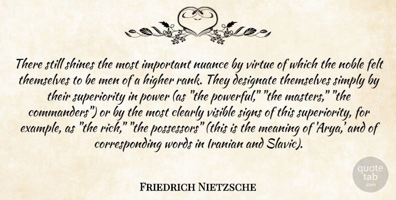 Friedrich Nietzsche Quote About Powerful, Men, Shining: There Still Shines The Most...