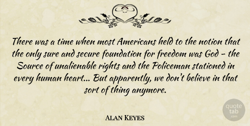 Alan Keyes Quote About Christian, Religious, Believe: There Was A Time When...