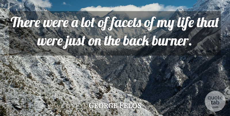 George Felos Quote About Facets, Life: There Were A Lot Of...