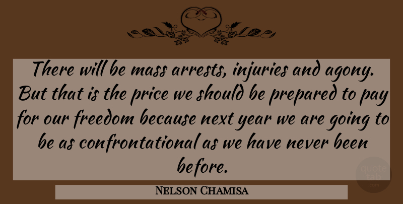 Nelson Chamisa Quote About Freedom, Injuries, Mass, Next, Pay: There Will Be Mass Arrests...