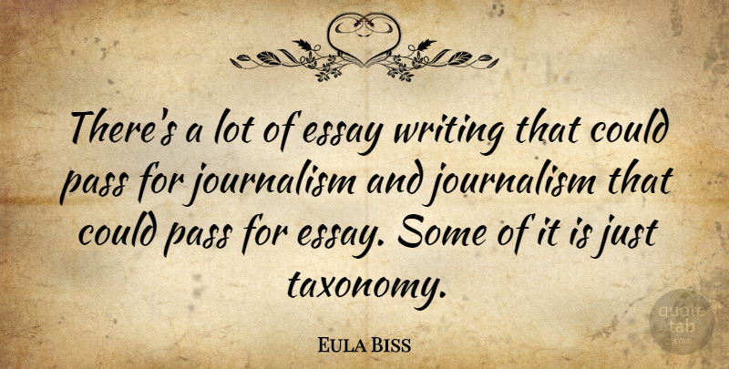 Eula Biss Quote About undefined: Theres A Lot Of Essay...
