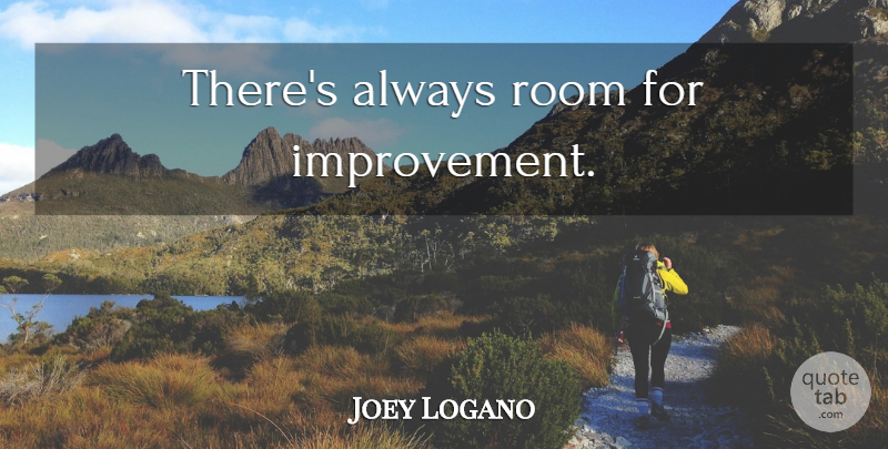 Joey Logano Quote About Self Improvement, Nucleus, Sushi: Theres Always Room For Improvement...