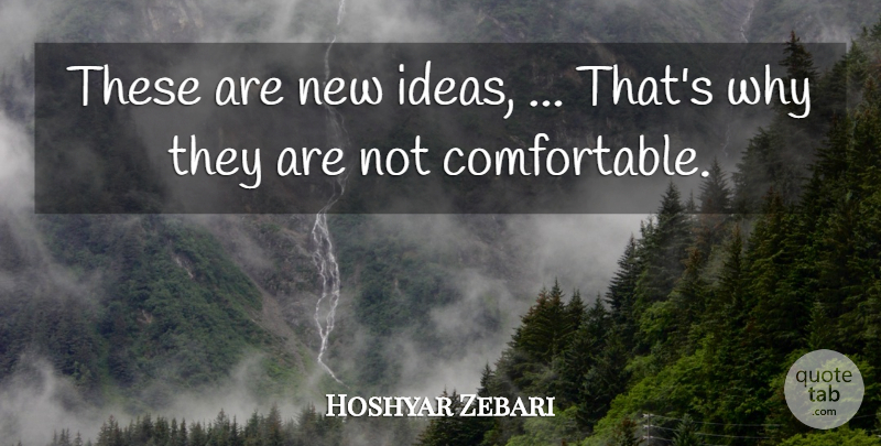 Hoshyar Zebari Quote About Ideas: These Are New Ideas Thats...