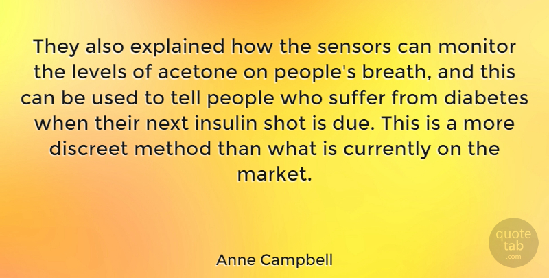 Anne Campbell Quote About People, Suffering, Levels: They Also Explained How The...