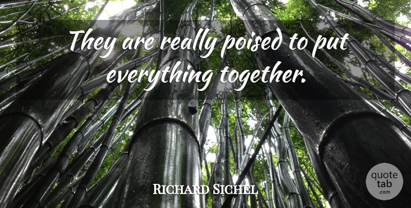 Richard Sichel Quote About Poised: They Are Really Poised To...