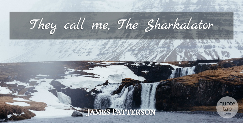 James Patterson Quote About Maximum Ride, Call Me: They Call Me The Sharkalator...