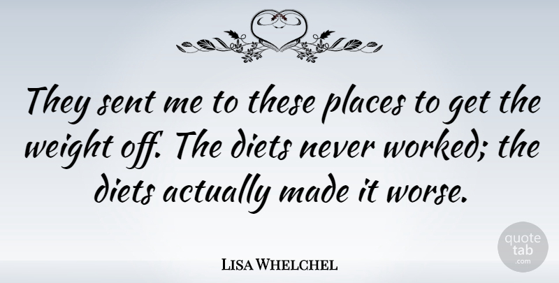 Lisa Whelchel Quote About Diets, Weight: They Sent Me To These...