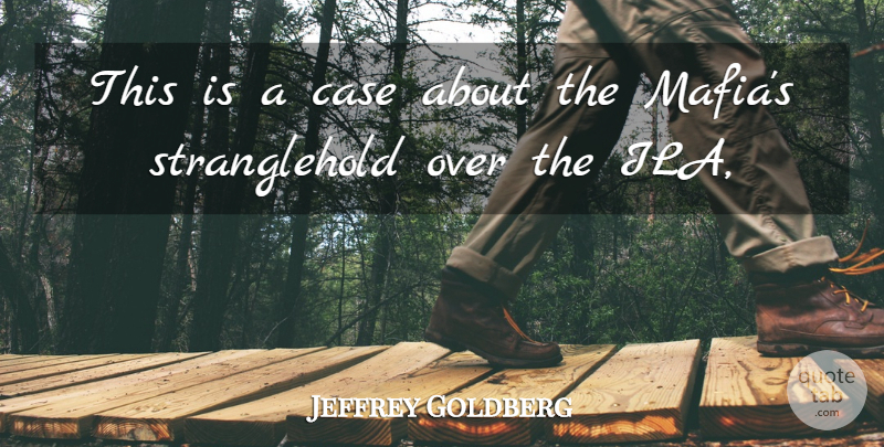 Jeffrey Goldberg Quote About Case: This Is A Case About...