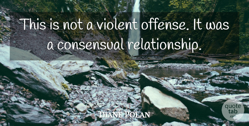 Diane Polan Quote About Violent: This Is Not A Violent...