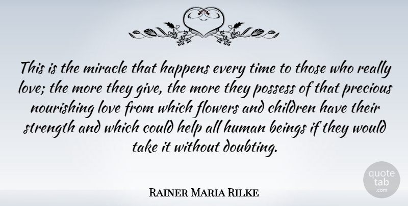 Rainer Maria Rilke Quote About Love, Marriage, Insperational: This Is The Miracle That...