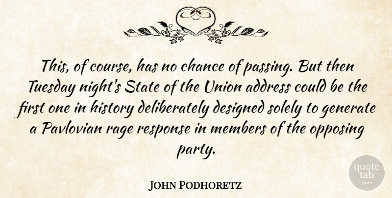 John Podhoretz Quote About Party, Night, Tuesday: This Of Course Has No...