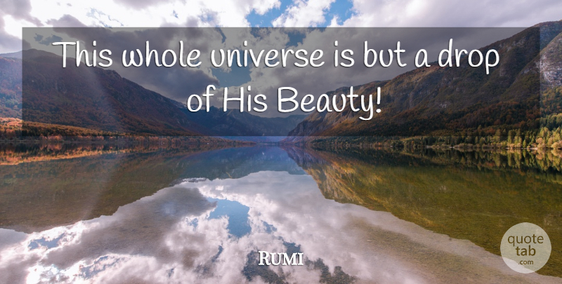 Rumi Quote About Whole, Universe: This Whole Universe Is But...
