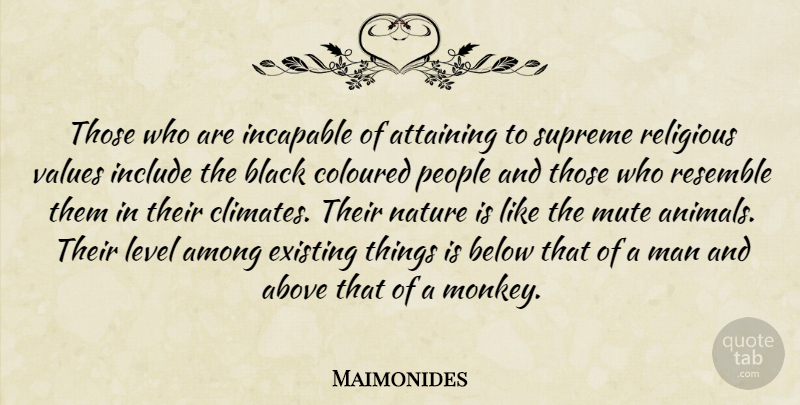 Maimonides Quote About Religious, Animal, Men: Those Who Are Incapable Of...