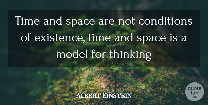 Albert Einstein Quote About Thinking, Space, Investing: Time And Space Are Not...