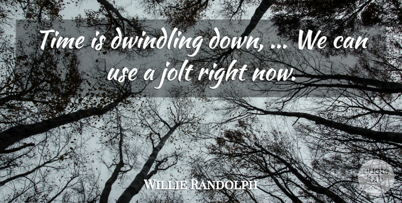 Willie Randolph Quote About Time: Time Is Dwindling Down We...