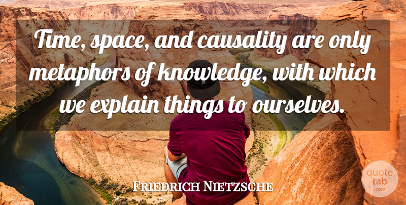 Friedrich Nietzsche Quote About Time, Space, Causality: Time Space And Causality Are...