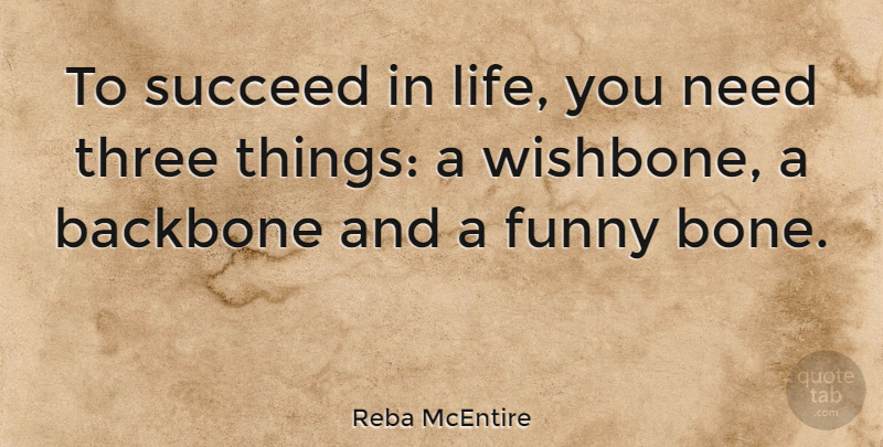 Reba McEntire Quote About Life, Success, Positivity: To Succeed In Life You...