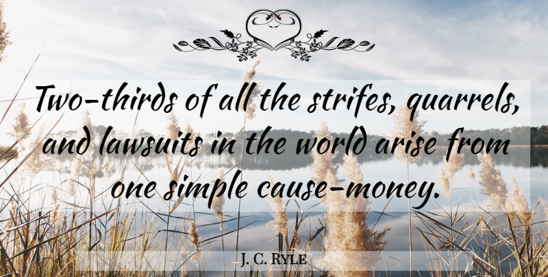 J. C. Ryle Quote About Christian, Simple, Two: Two Thirds Of All The...