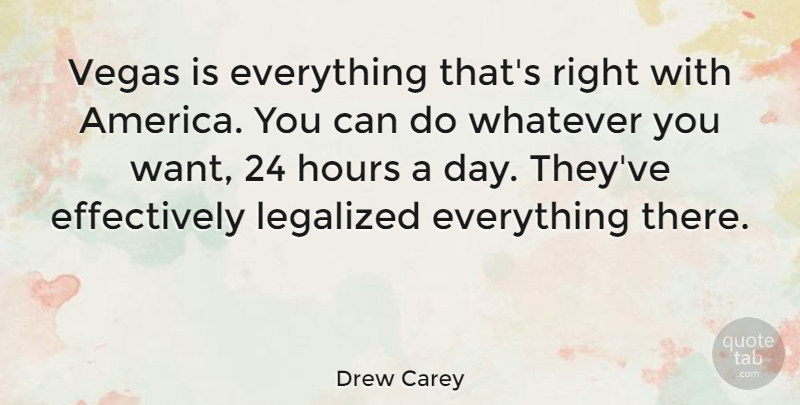 Drew Carey Quote About America, Vegas, Want: Vegas Is Everything Thats Right...