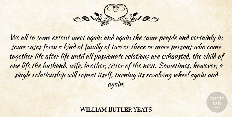 William Butler Yeats Quote About Brother, Children, Husband: We All To Some Extent...