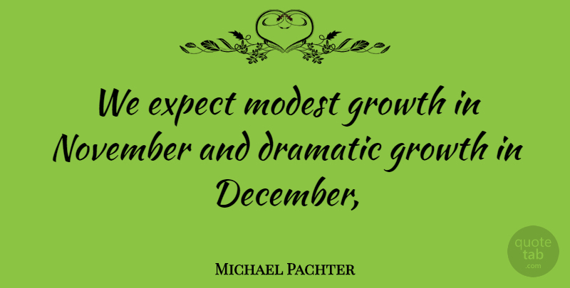 Michael Pachter Quote About Dramatic, Expect, Growth, Modest, November: We Expect Modest Growth In...
