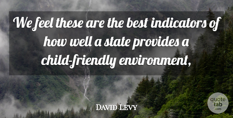 David Levy Quote About Best, Provides, State: We Feel These Are The...