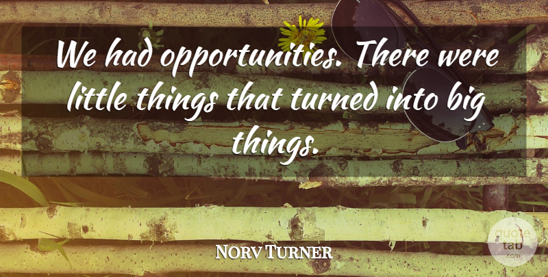 Norv Turner Quote About Turned: We Had Opportunities There Were...