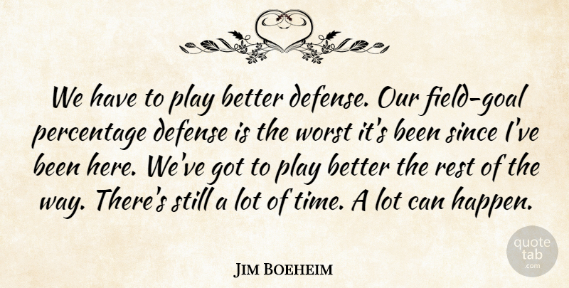 Jim Boeheim Quote About Defense, Percentage, Rest, Since, Worst: We Have To Play Better...