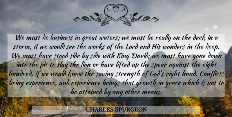 Charles Spurgeon Quote About Faith, Kings, Mean: We Must Do Business In...