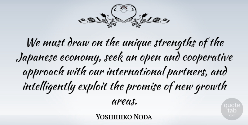 Yoshihiko Noda Quote About Approach, Draw, Exploit, Japanese, Open: We Must Draw On The...